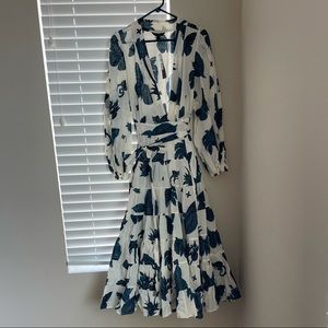Banana Republic wrap midi dress